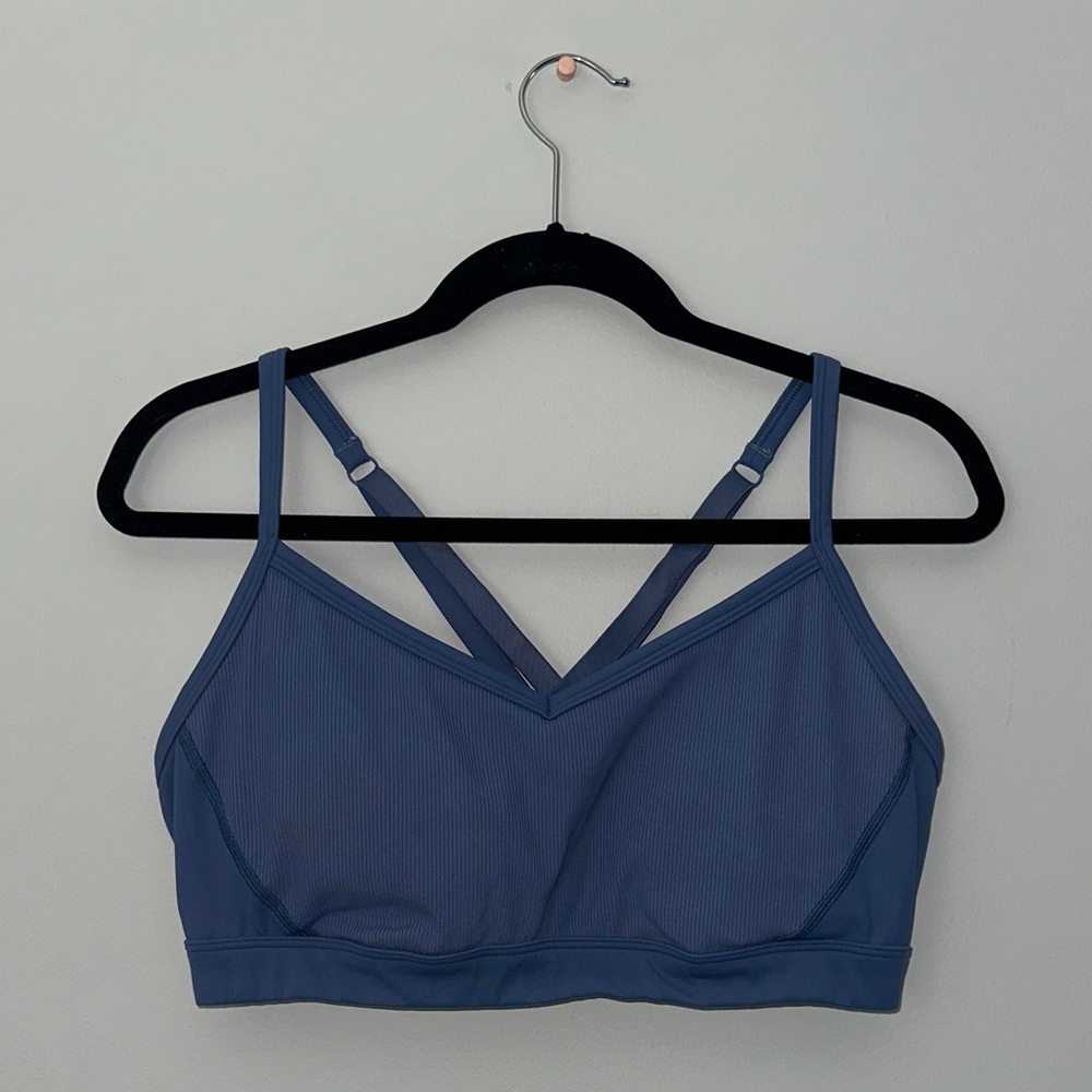 Aerie Offline Goals Slate Blue Sports Bra XL
